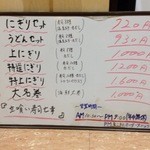 立喰い寿司　七幸 - メニュー
