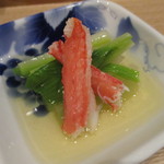 小料理 すず乃 - 秋田蕗とうるい蟹酢和え