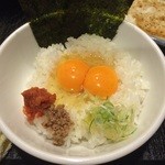 Yakiniku Gyuu Sha - ごはんもの。Ｗ玉子かけごはんだったかな？