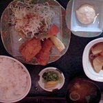 北海炉 - 牡蠣フライ定食大盛（９８０円）