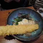 うどん屋麺之介 - 麺之介名物「あなご天ぶっかけ」950円