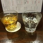 旬菜 喜いち - バレンタインのロック に チェイサーの炭酸水