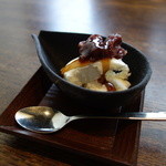 馳走庵 ひとひら - バニラアイス、小倉＆蜜掛け