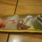 Sake To Soba Makino - 鮮魚３種盛り