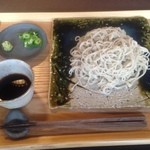 そば処 あじき堂 - 2016/3/28　今日の器は織部。