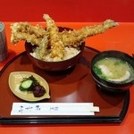 割烹 味香佐 - 大海老穴子天丼 １，３００円税込