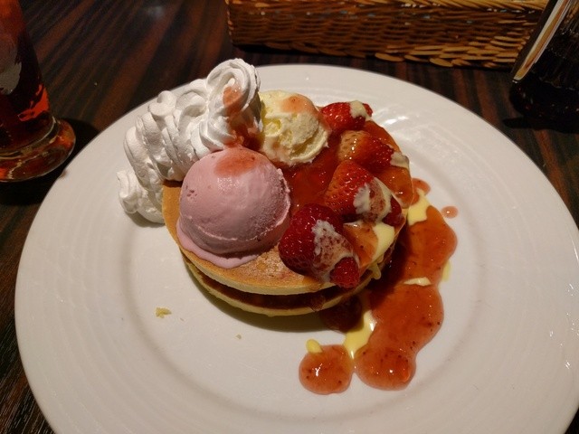 ホットケーキ パンケーキ が美味しかったです By Natu Mikan ダイニングバー オネスト Dining Bar Honest 浅草橋 ダイニングバー 食べログ