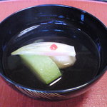 千松しま - 椀（粟饅頭・冬瓜・茗荷）
