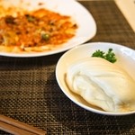 施家菜 - マングローブ蟹 シンガポール風チリソース炒め（蒸しパン）