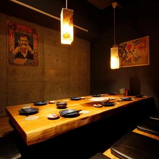 We also accommodate small parties in the popular private room with a sunken kotatsu ◎