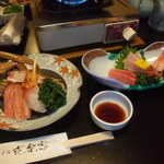 カニ刺しとお刺身