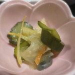 Shougetsu - 胡瓜、大根、茄子の漬物アップ