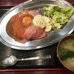 宮崎郷土料理どぎゃん - 160208ローストビーフ丼（並）800円
