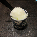 竹ざき - 口休め:レモンシャーベット(2016.3)