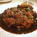 ル・ジャルダン・デ・サヴール - 鳥取県産野生猪のフリカッセ赤ワインソース　筍とセップ茸添え