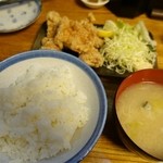 ます道庵 - 鶏から揚げ定食