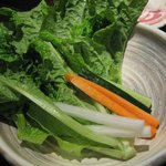 焼肉 ぐろーばる - サンチュ＆味噌