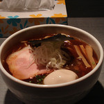 らぁめん 喜乃壺 - 鶏油（醤油、太麺）760円＋味玉 100円