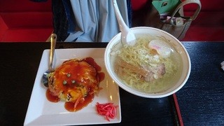 中国料理 廣河 - 天津飯＆塩らーめん