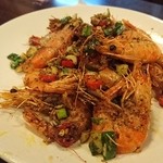 中央市場生猛海鮮 - エビの炒め物