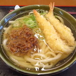 おべんとうのヒライ - ダブル海老天牛肉うどん