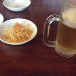 中華家庭料理 雲海 - 生ビール（399円）とお通し