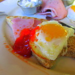 Busboys and Poets - オープンサンドにしていただきます。