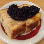 鮨 波やし - (3/27)蟹と海苔のだし巻き　キャビアのせ