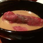 よろにく - 2016/3_シルクロースと菜の花を胡麻ダレポン酢で