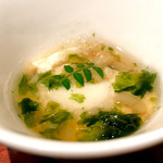 よろにく - 2016/3_生豆腐に筍とアオサのジュレがけ