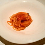 ピアッティ カステリーナ - トマトソースパスタ　ちょっと甘かったかな