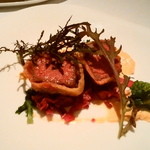 ピアッティ カステリーナ - アンガスビーフのカットレット　低温調理したものを高温でカラッと揚げてます