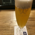 上野黒門 鳥恵 - 生ビール（白穂乃香）