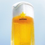 Sapporo★Draft beer mug