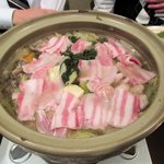 くいしん坊 - 鍋（豚、鶏、つくね）2016.03.28