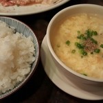 しちりん家 - ご飯と卵スープ