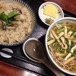 京味菜 わたつね - きざみきつねそばと牡蠣ご飯