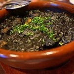 squid ink paella