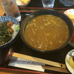 一笑庵 - カレーそばのとり丼セット