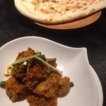 パパスバル - 海老ホタテ、プレーンナン