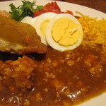 ひき肉がゴロリ