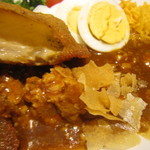 ひき肉少年 - 春巻の皮フライをふりかけて