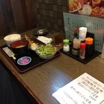 Yourouno Taki - 201603 養老乃瀧  店内（座席より右まわり）→ 「サバ塩」大きくて美味しそう！