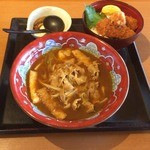 Ajino Mingei - サッパリおろしヒレかつ丼とカレー南蛮うどん￥1,080 （2016.03）
