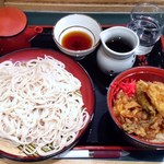 Komoro Soba - 春盛り天丼セット530円＋超大盛り60円