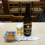Yabusoba - ビール大瓶550円