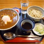 竹家 - カレー丼(温泉玉子入)セット