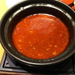 一刻魁堂 - やみつき爆辛のつけ汁