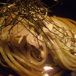 蛍屋 - 〆の蓬麺。