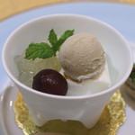 トゥ・ラ・ジョア - 柚子のムースと秋の果物たち　(2015/09)